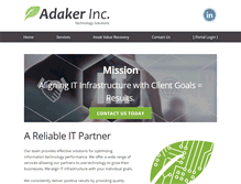 Tablet Screenshot of adaker.com